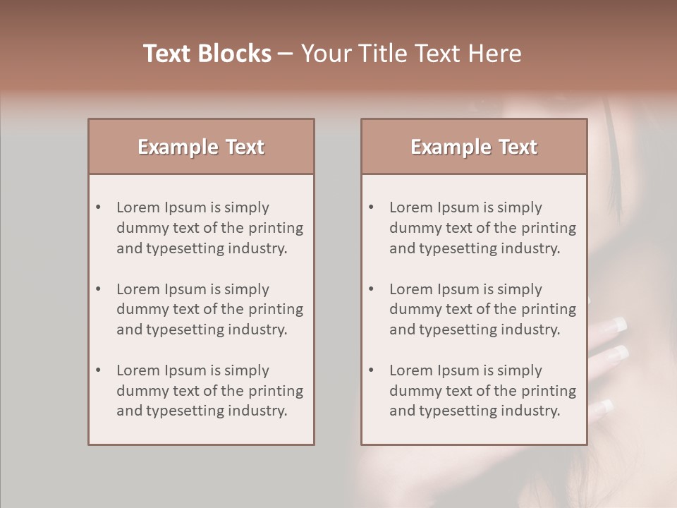 Posing Attractive People PowerPoint Template