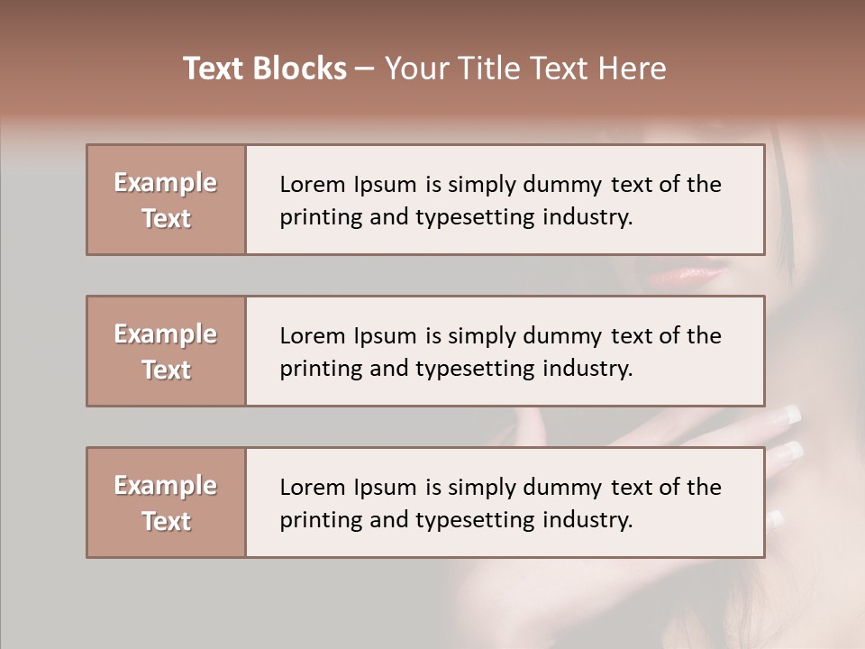 Posing Attractive People PowerPoint Template