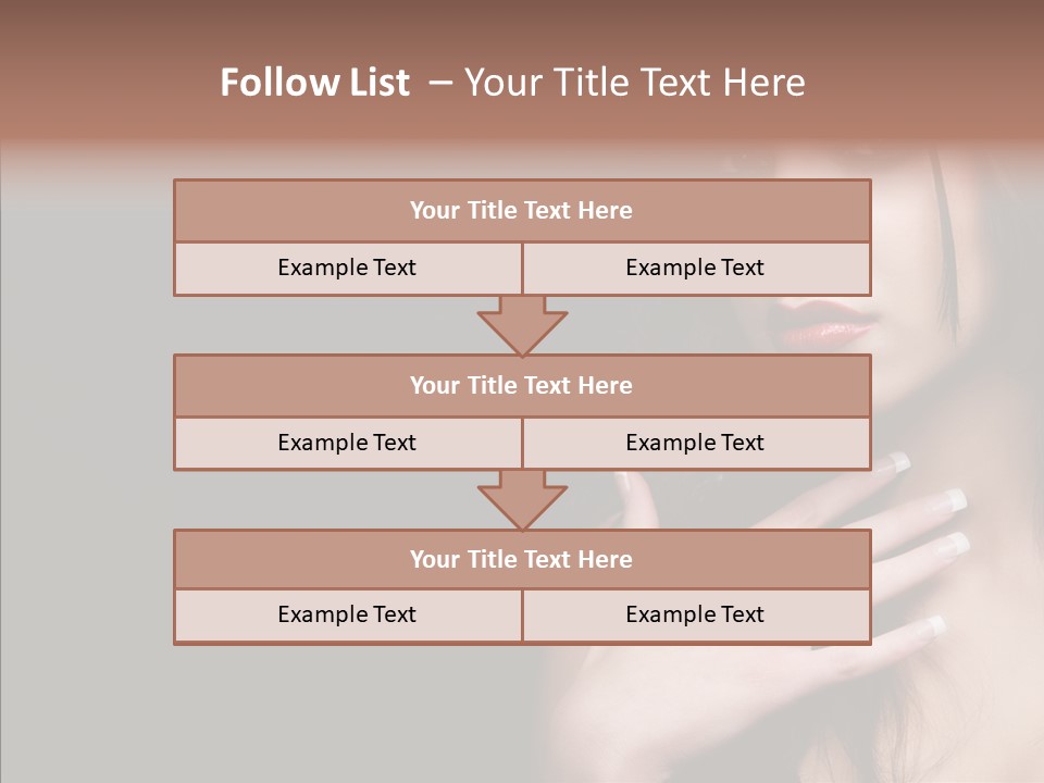 Posing Attractive People PowerPoint Template