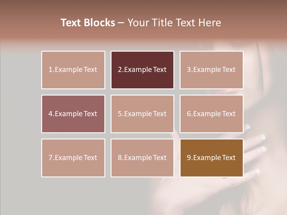 Posing Attractive People PowerPoint Template