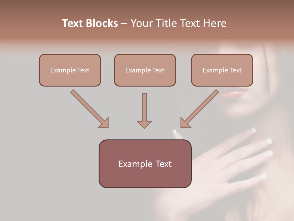 Posing Attractive People PowerPoint Template