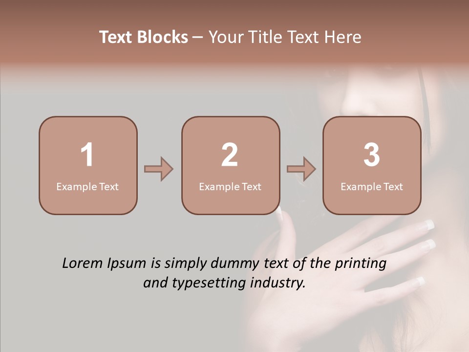 Posing Attractive People PowerPoint Template