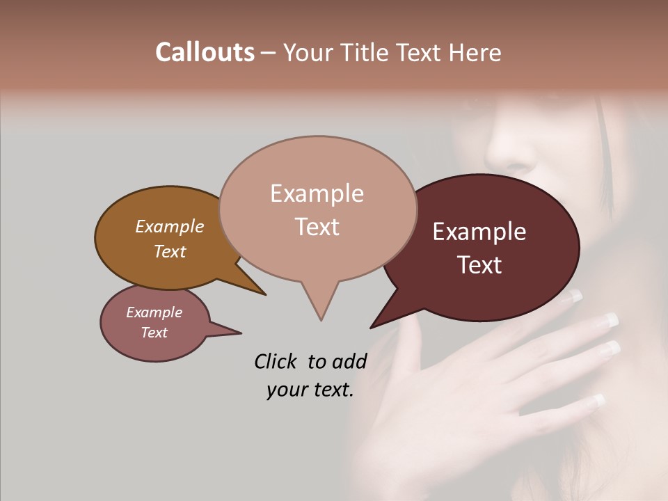 Posing Attractive People PowerPoint Template