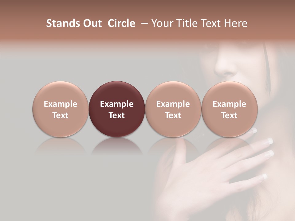 Posing Attractive People PowerPoint Template