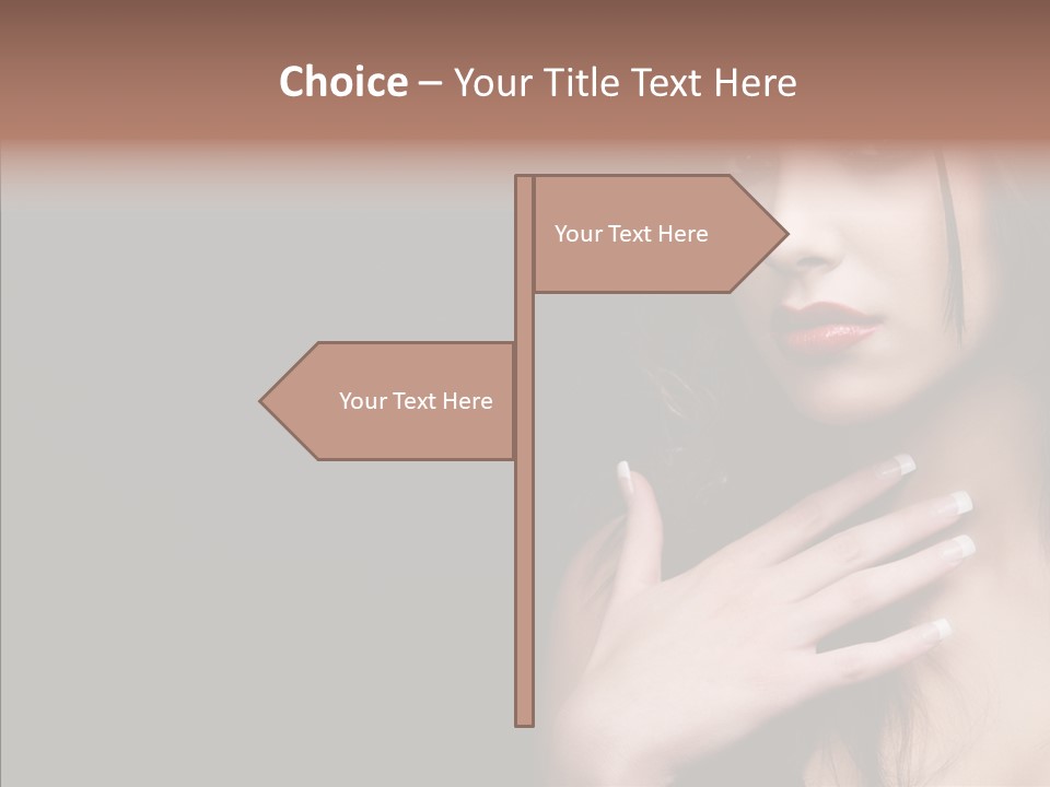 Posing Attractive People PowerPoint Template