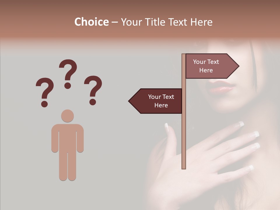 Posing Attractive People PowerPoint Template