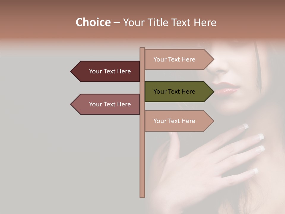 Posing Attractive People PowerPoint Template