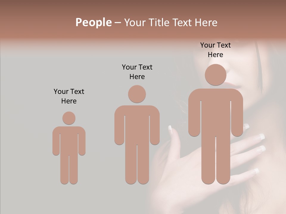 Posing Attractive People PowerPoint Template