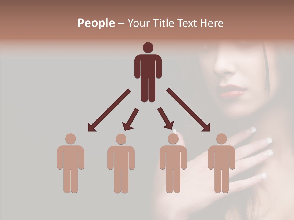 Posing Attractive People PowerPoint Template