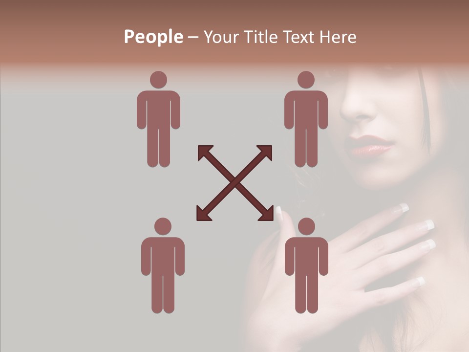 Posing Attractive People PowerPoint Template