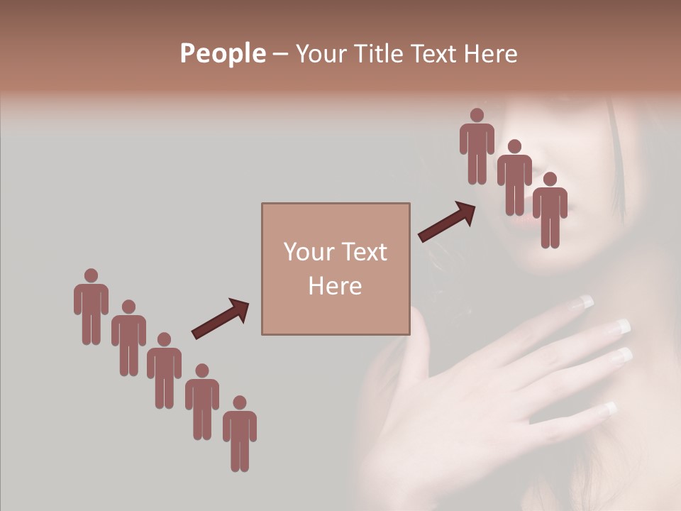 Posing Attractive People PowerPoint Template