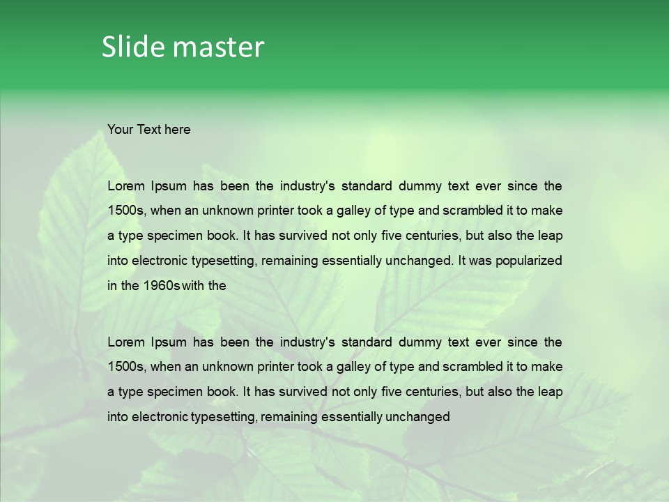 Burgeon Environment Gardening PowerPoint Template