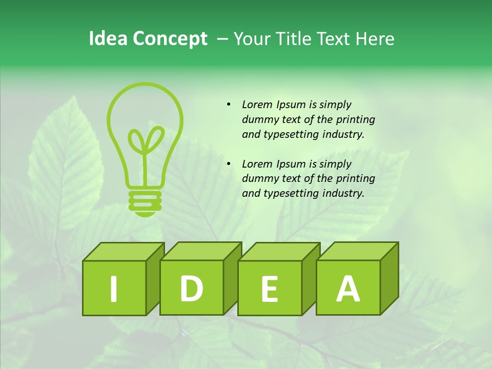 Burgeon Environment Gardening PowerPoint Template