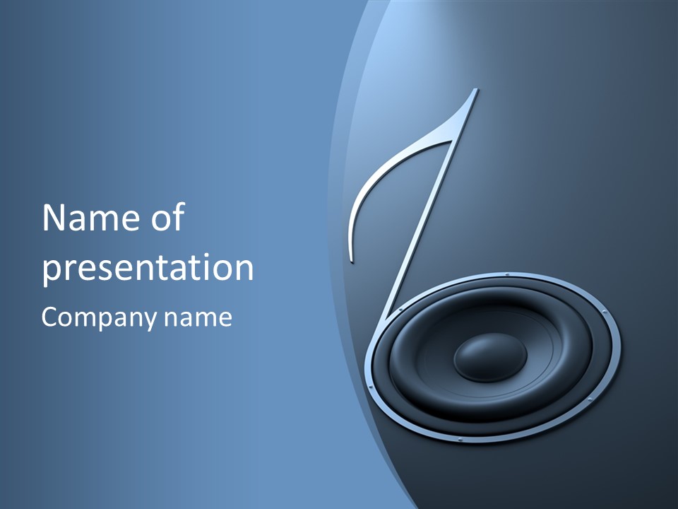 Loud Volume Radio PowerPoint Template