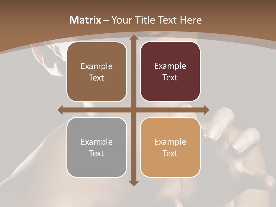 Female Glamour Head PowerPoint Template