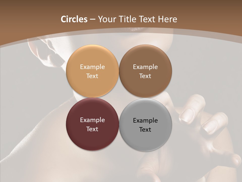 Female Glamour Head PowerPoint Template