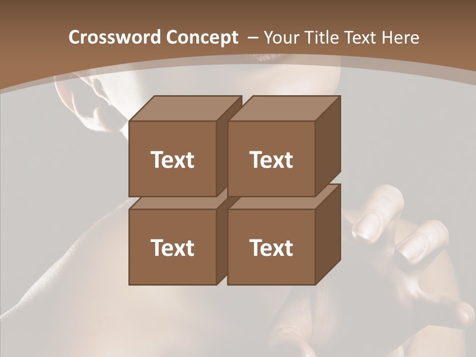 Female Glamour Head PowerPoint Template