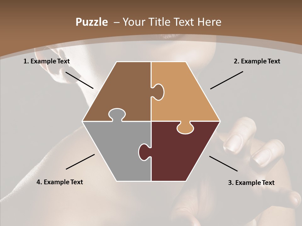 Female Glamour Head PowerPoint Template