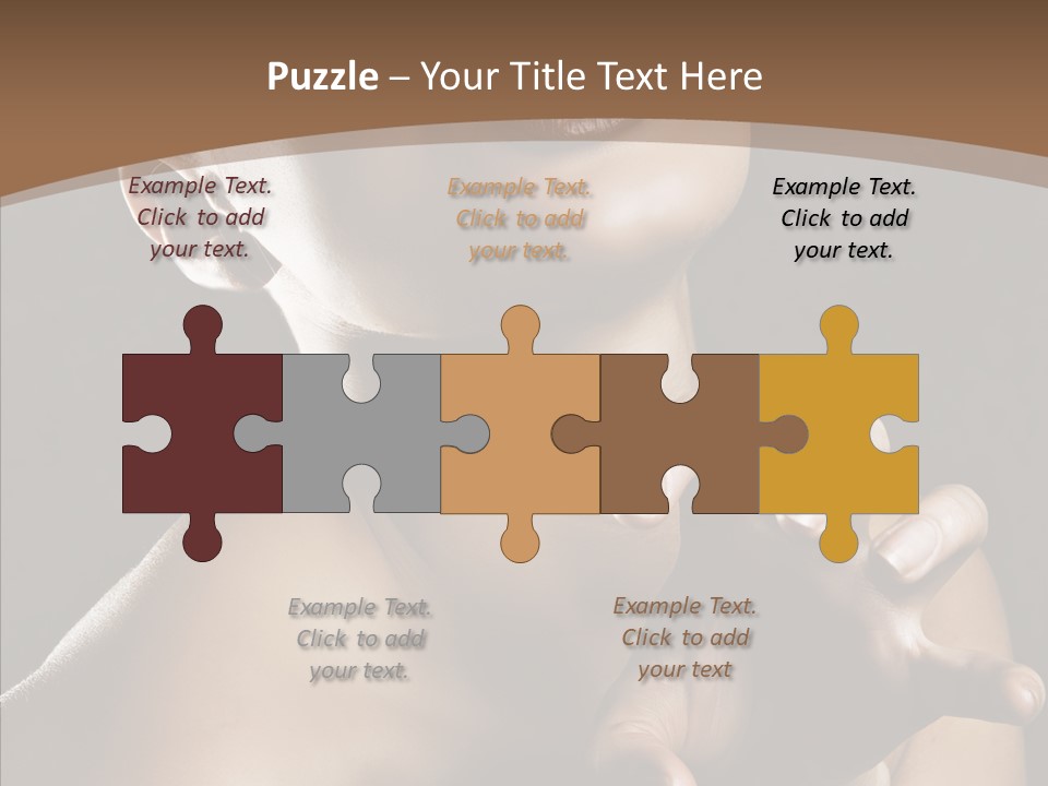 Female Glamour Head PowerPoint Template