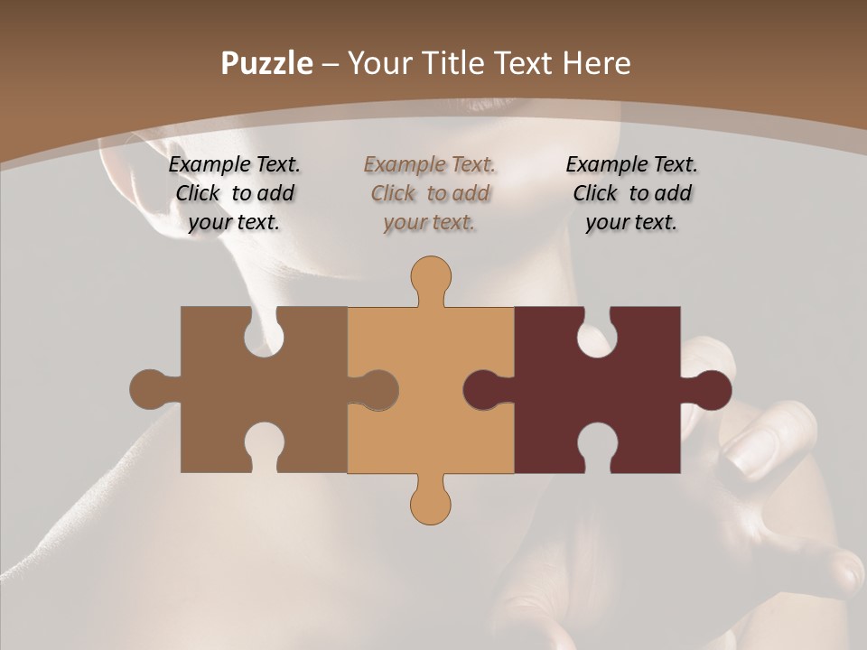 Female Glamour Head PowerPoint Template