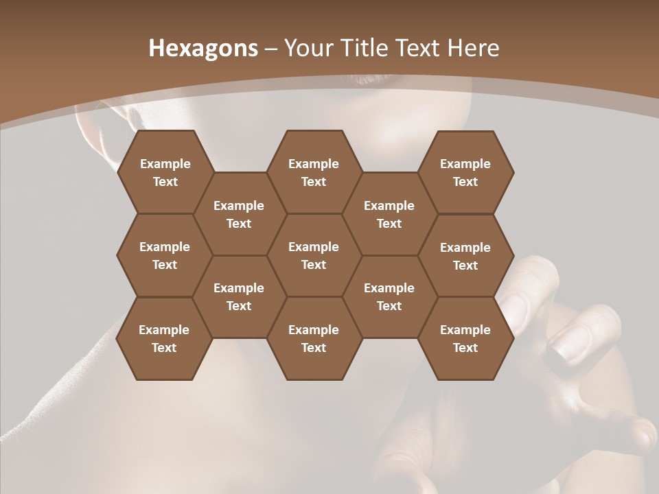 Female Glamour Head PowerPoint Template