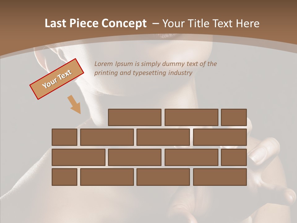 Female Glamour Head PowerPoint Template