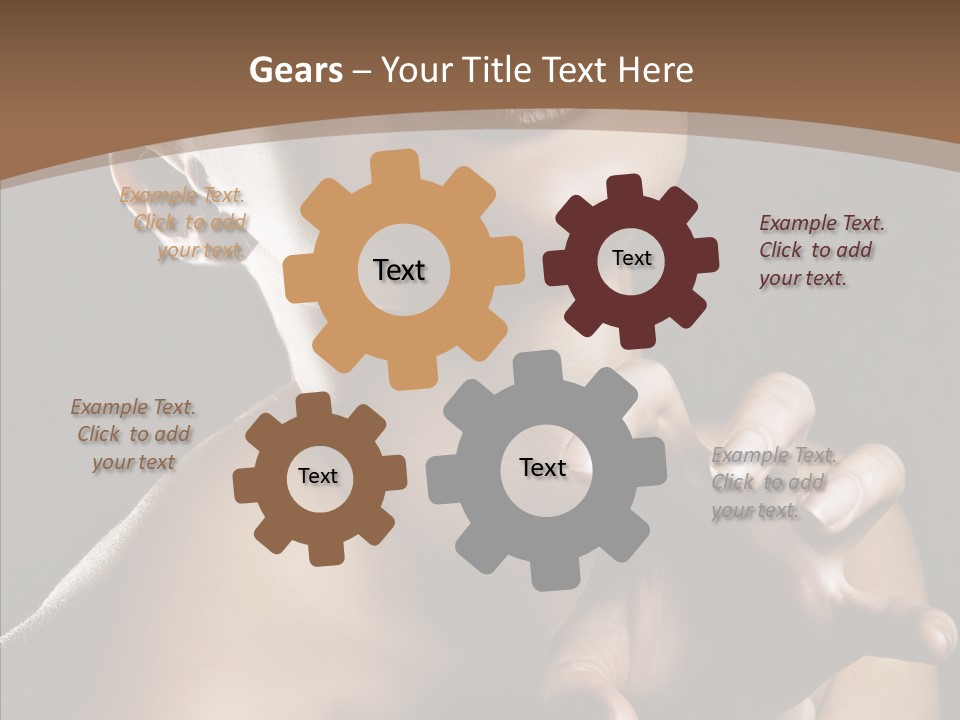 Female Glamour Head PowerPoint Template