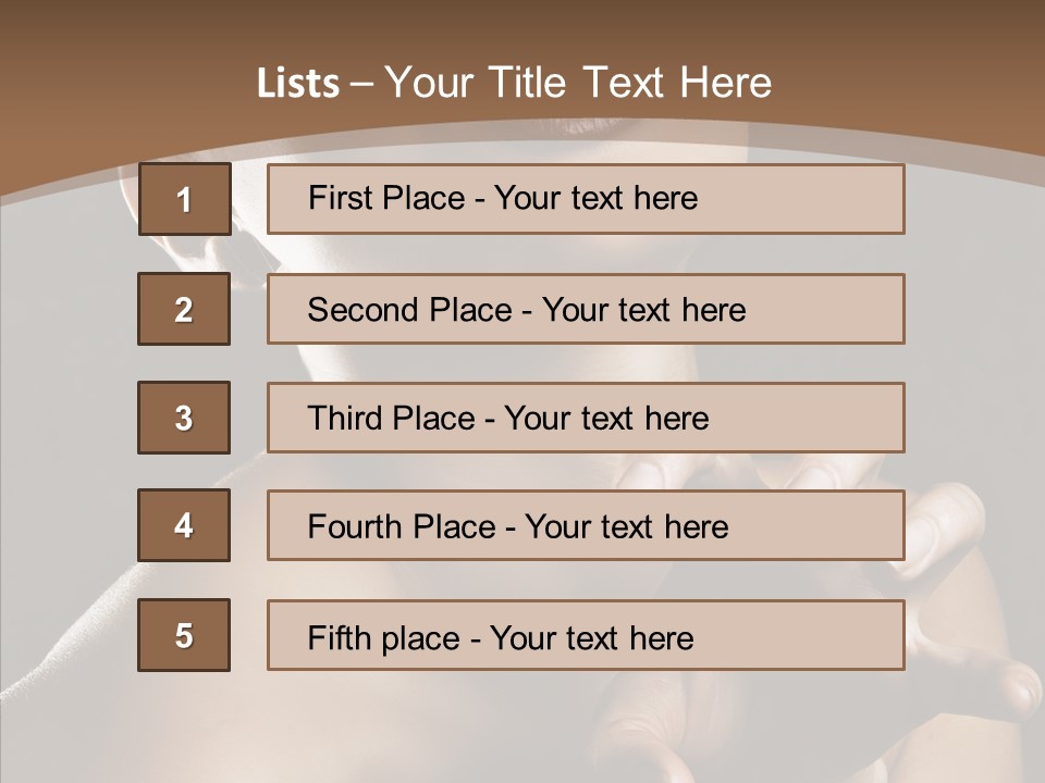 Female Glamour Head PowerPoint Template