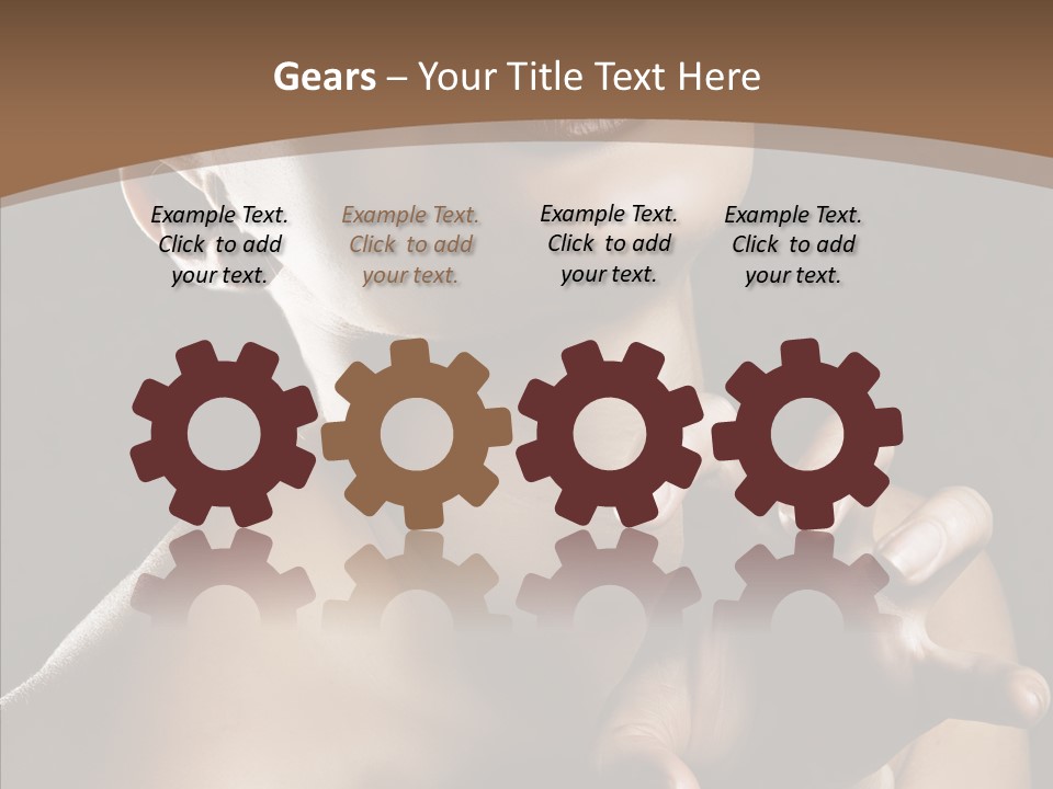 Female Glamour Head PowerPoint Template