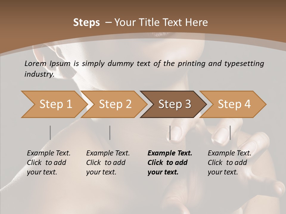 Female Glamour Head PowerPoint Template