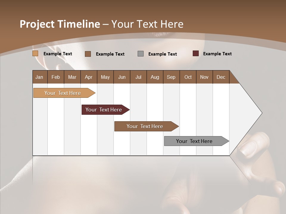 Female Glamour Head PowerPoint Template