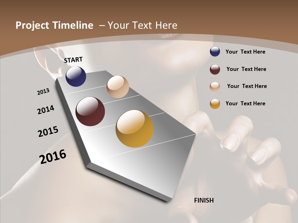 Female Glamour Head PowerPoint Template