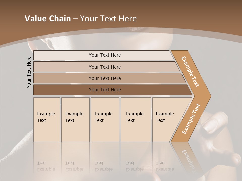 Female Glamour Head PowerPoint Template