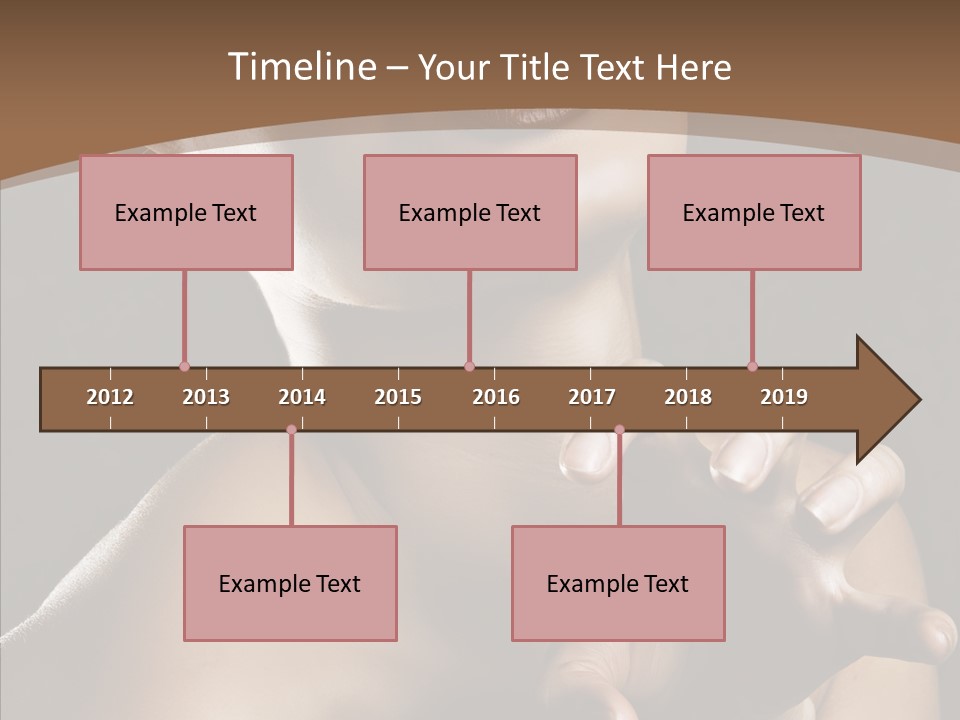 Female Glamour Head PowerPoint Template