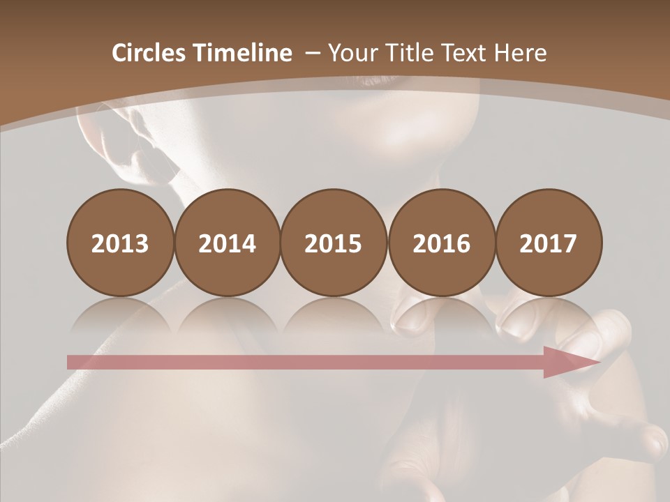 Female Glamour Head PowerPoint Template