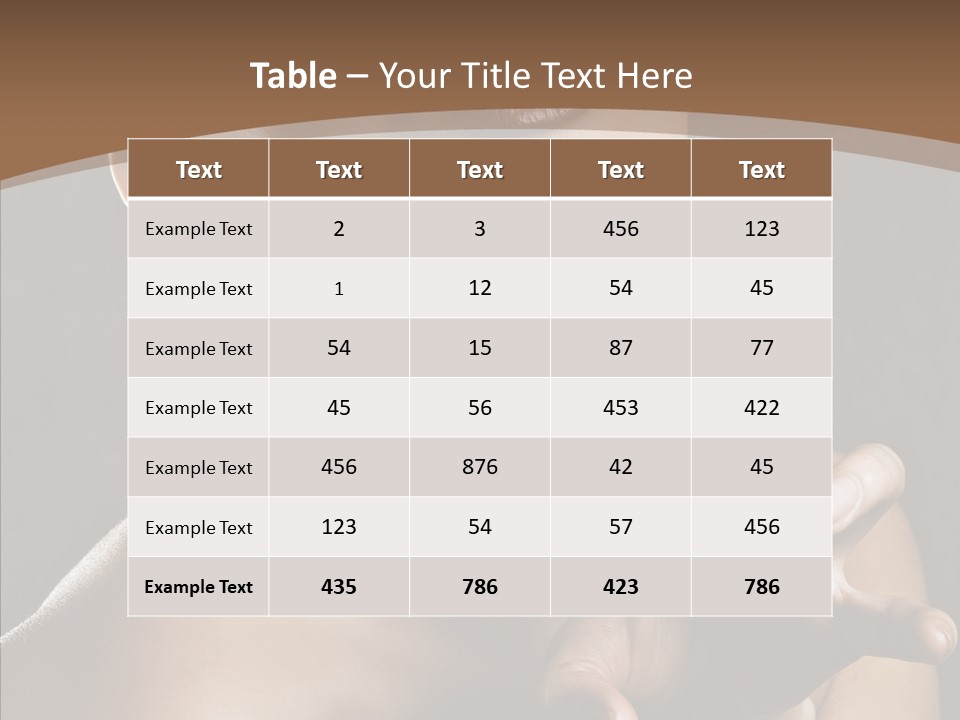 Female Glamour Head PowerPoint Template