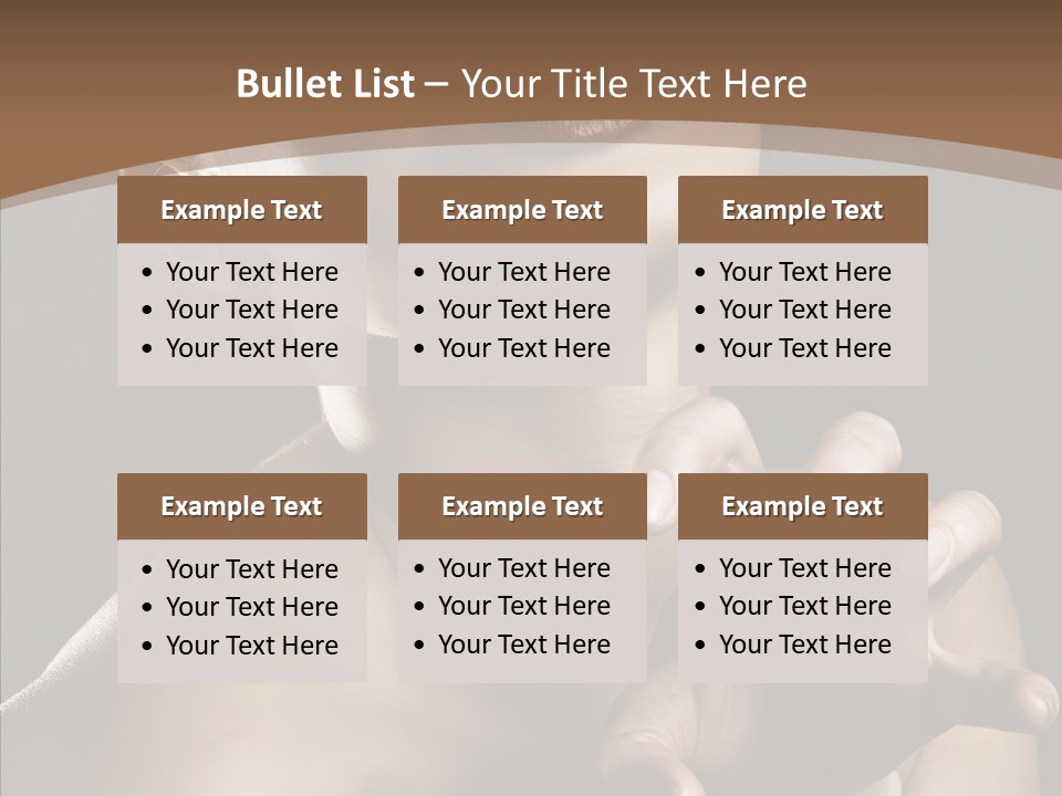 Female Glamour Head PowerPoint Template