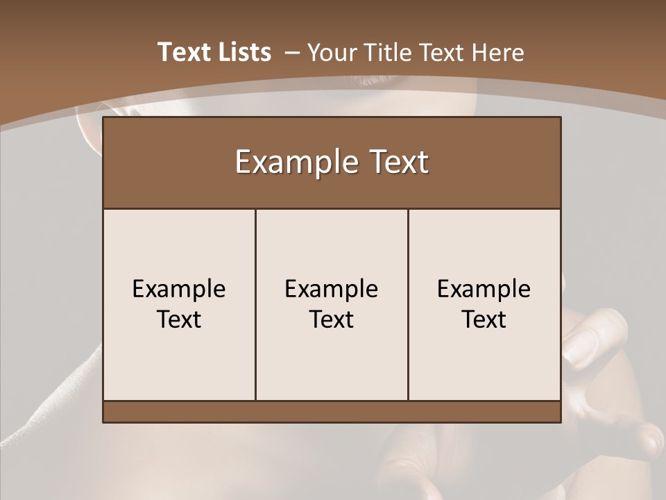 Female Glamour Head PowerPoint Template
