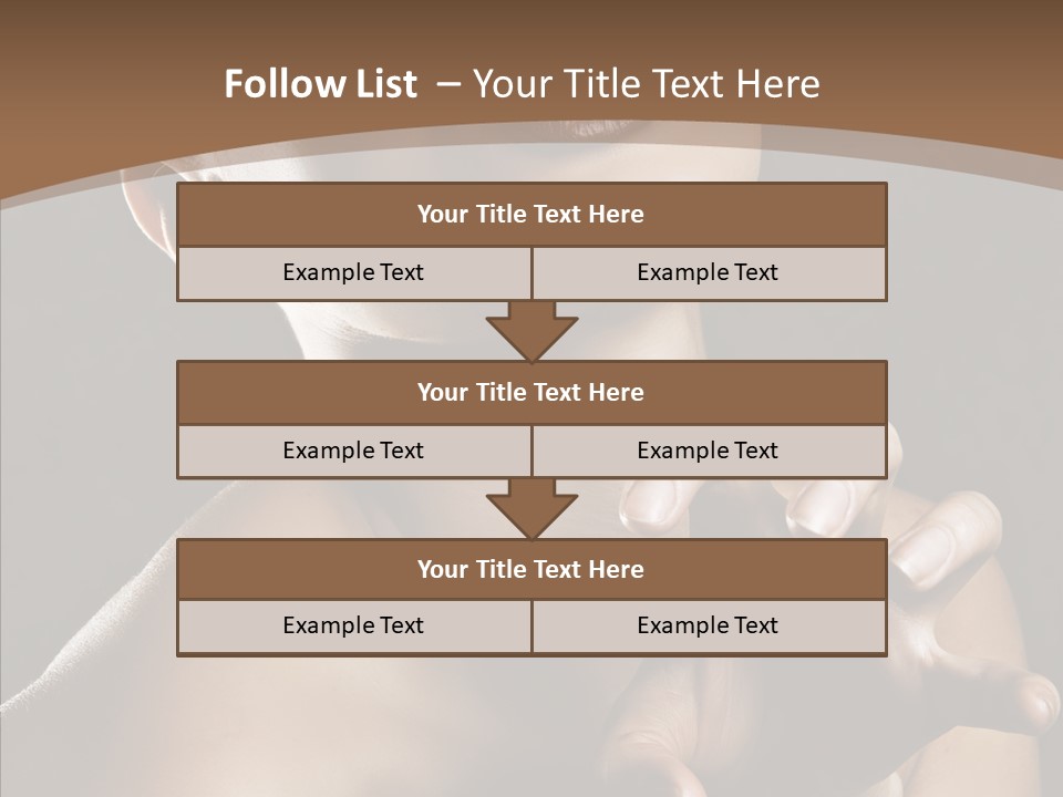 Female Glamour Head PowerPoint Template