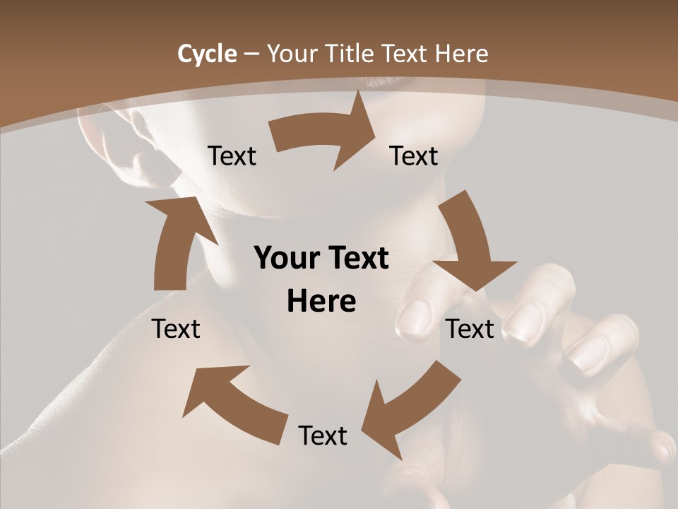 Female Glamour Head PowerPoint Template