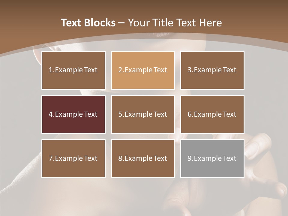 Female Glamour Head PowerPoint Template