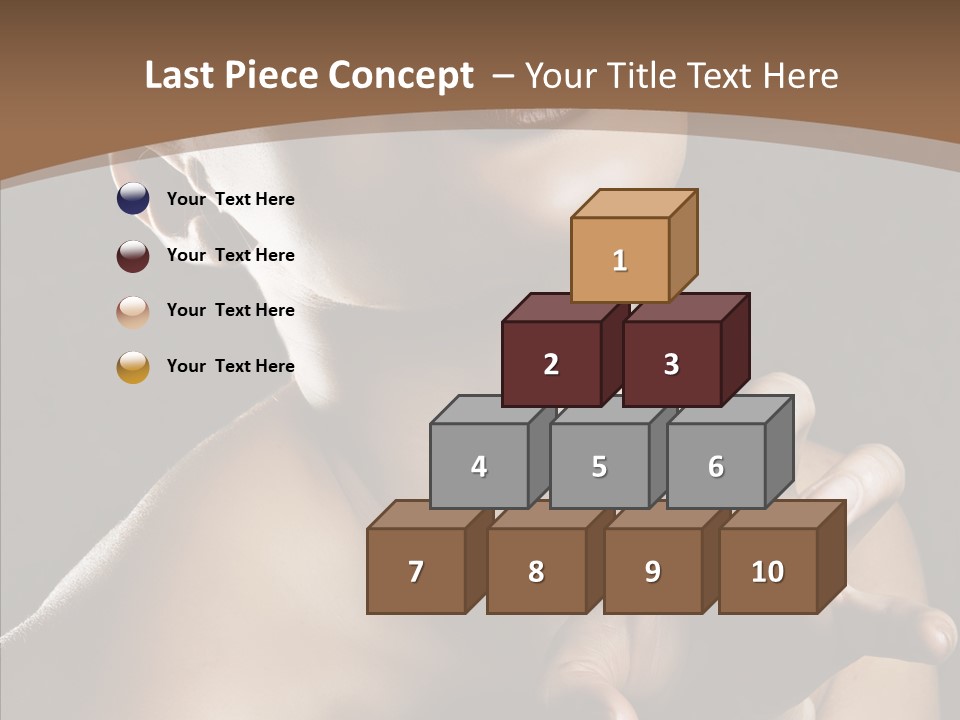 Female Glamour Head PowerPoint Template