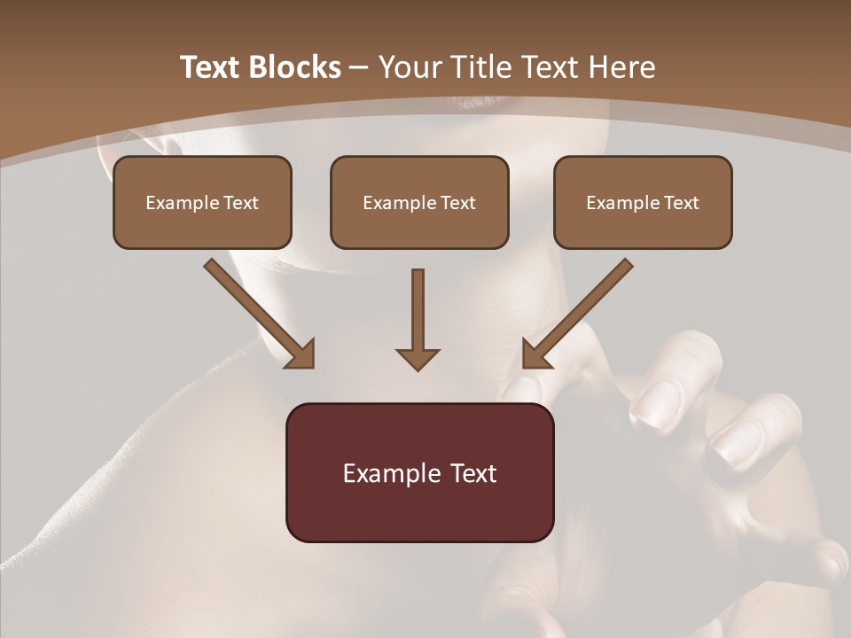 Female Glamour Head PowerPoint Template