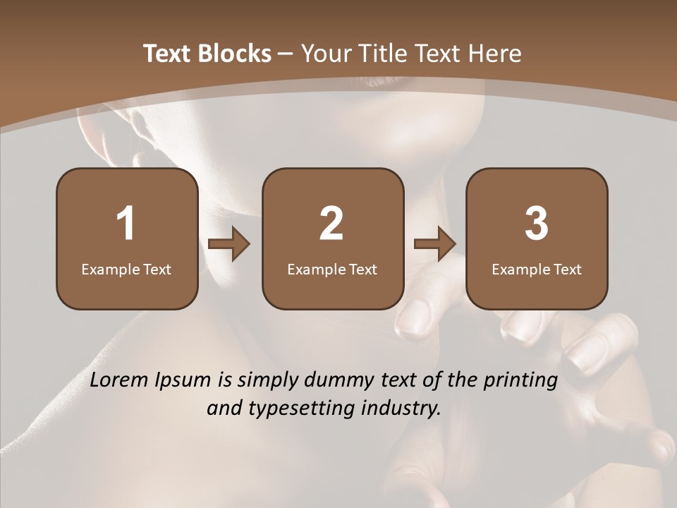 Female Glamour Head PowerPoint Template