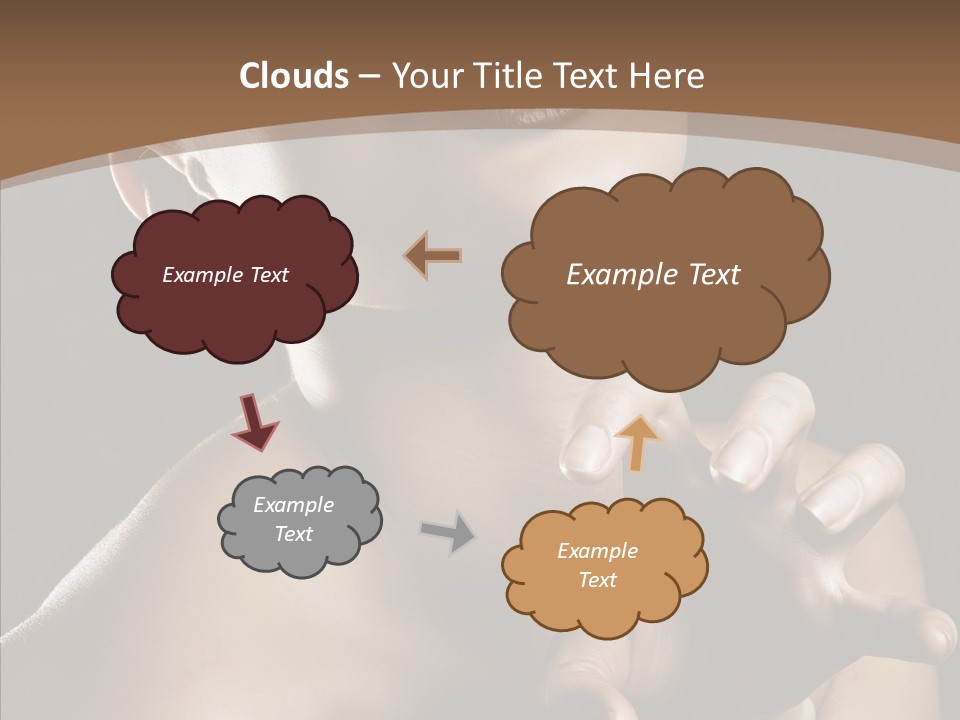 Female Glamour Head PowerPoint Template