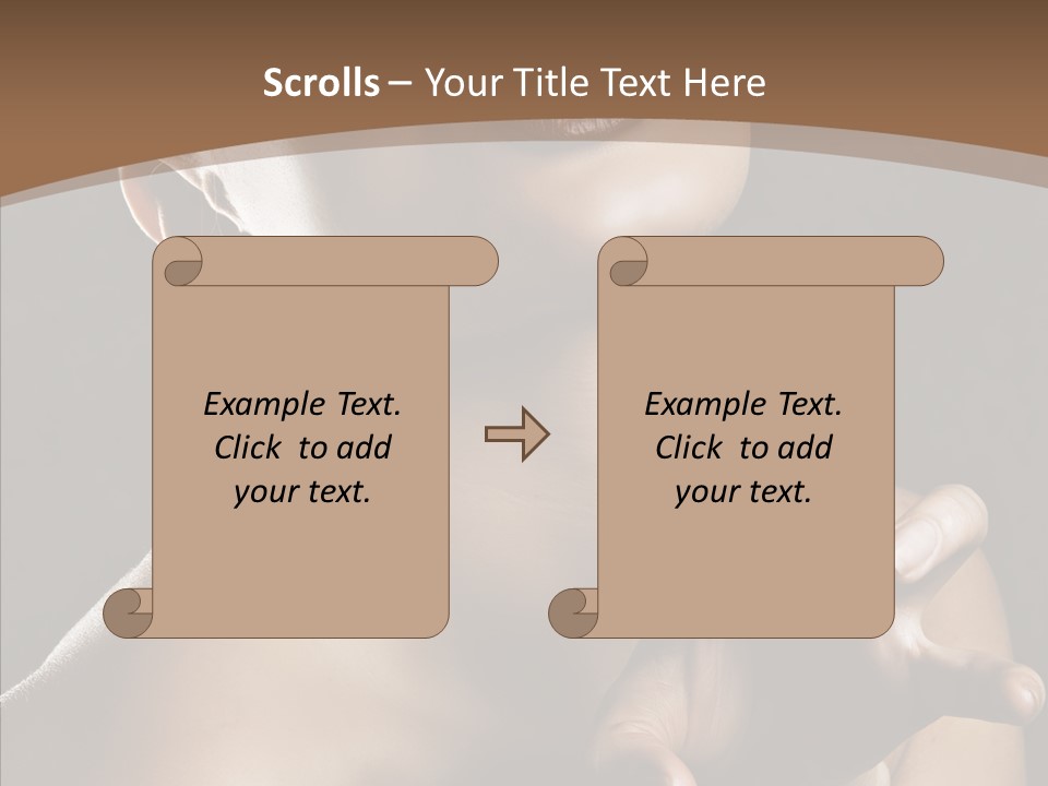 Female Glamour Head PowerPoint Template