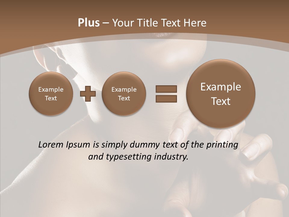 Female Glamour Head PowerPoint Template