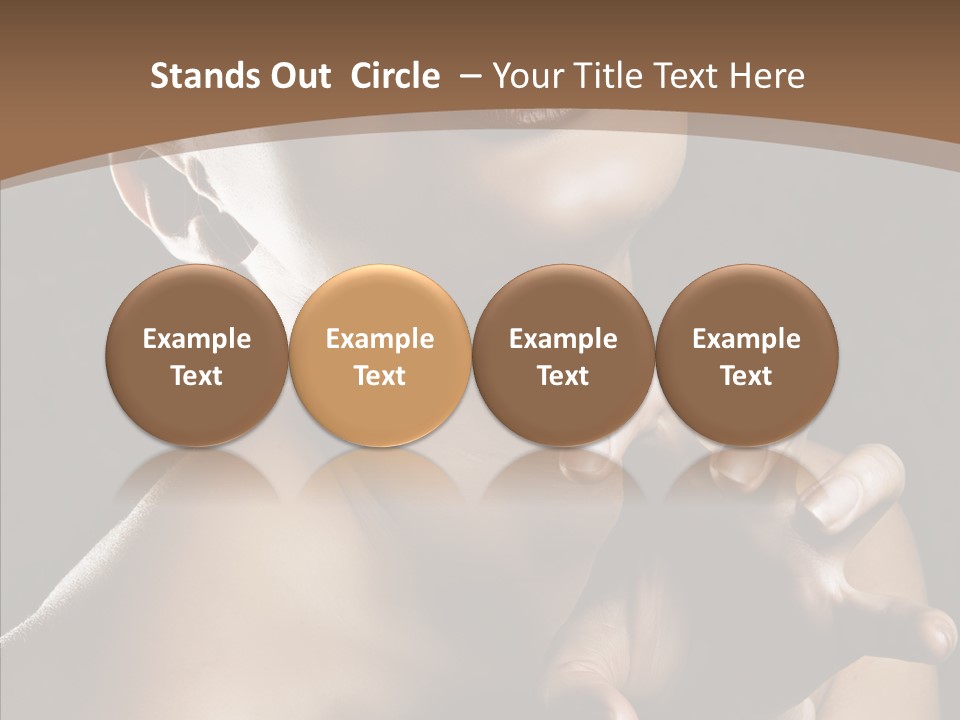 Female Glamour Head PowerPoint Template