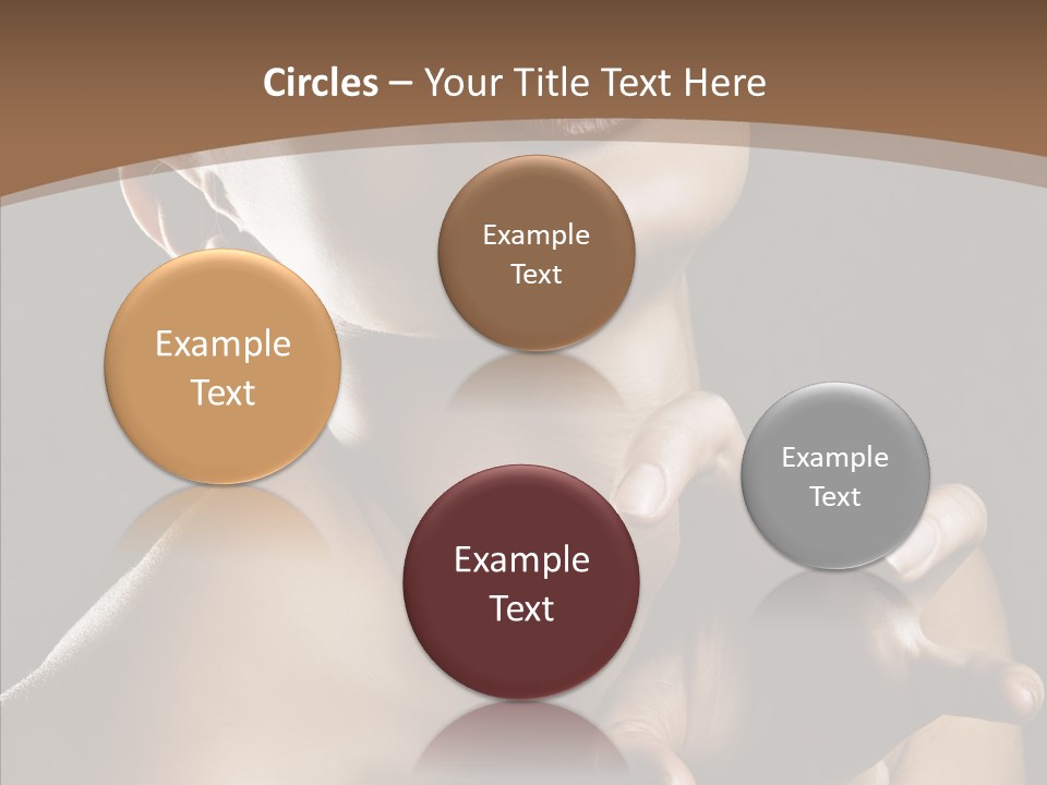 Female Glamour Head PowerPoint Template