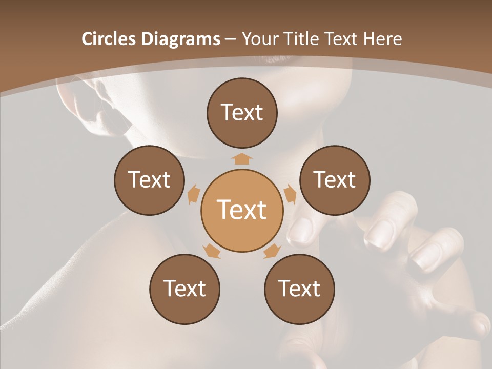 Female Glamour Head PowerPoint Template